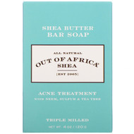 3 PACK OF Out of Africa, Shea Butter Bar Soap, Acne Treatment, 4 oz (120 g)