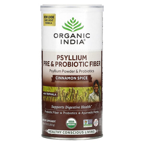 <img alt="Organic India, Psyllium Pre & Probiotic Fiber, Cinnamon Spice, 10 oz (283.5 g)" title="Organic India, Psyllium Pre & Probiotic Fiber, Cinnamon Spice, 10 oz (283.5 g),801541517268"