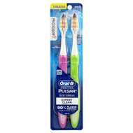 <img alt="Oral-B, Vibrating Pulsar, Battery Powered Toothbrush, Medium, 2 Pack" title="Oral-B, Vibrating Pulsar, Battery Powered Toothbrush, Medium, 2 Pack,300416683027"