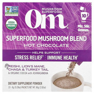 <img alt="Om Mushrooms, Superfood Mushroom Blend, Hot Chocolate , 10 Packets, 0.28 oz (8 g) Each" title="Om Mushrooms, Superfood Mushroom Blend, Hot Chocolate , 10 Packets, 0.28 oz (8 g) Each,856210008936"