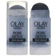 Olay, Masks, Pore Detox, Black Charcoal Clay Stick Mask, 1.7 oz (48 g)