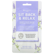 3 PACK OF Nu-Pore, Sit Back & Relax Sheet Face Mask, Lavender, 1 Sheet, 1.05 oz (29.7 g)