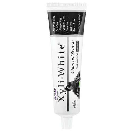 <img alt="NOW Foods, Solutions, XyliWhite, Charcoal Refresh, Toothpaste Gel, Mint, 6.4 oz (181 g)" title="NOW Foods, Solutions, XyliWhite, Charcoal Refresh, Toothpaste Gel, Mint, 6.4 oz (181 g),733739081056"