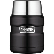 Thermos Stainless King Food Jar - Matte Black -- 16 oz