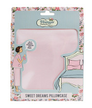 The Vintage Cosmetic Company Sweet Dreams Pillowcase Pink -- 1 Pillowcase