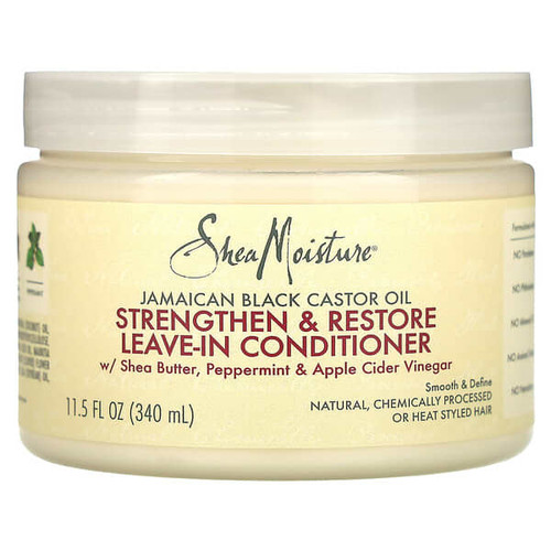 <img alt="SheaMoisture, Jamaican Black Castor Oil, Strengthen & Restore Leave-In Conditioner, 11.5 fl oz (340 ml)" title="SheaMoisture, Jamaican Black Castor Oil, Strengthen & Restore Leave-In Conditioner, 11.5 fl oz (340 ml),764302215844"