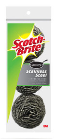 Scotch Brite Stainless Steel Scrubbing Pads -- 3 Pack