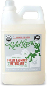 Rebel Green Fresh Laundry Detergent Organic Unscented -- 64 fl oz