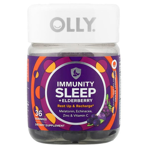 <img alt="OLLY, Immunity Sleep + Elderberry, Midnight Berry, 36 Gummies" title="OLLY, Immunity Sleep + Elderberry, Midnight Berry, 36 Gummies,850004462157"