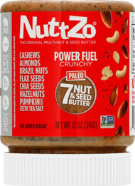 Nuttzo, Paleo Power Fuel, 7 Nut & Seed Butter, Crunchy, 12 oz (340 g),Nuttzo, Paleo Power Fuel, 7 Nut & Seed Butter, Crunchy, 12 oz (340 g)