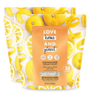 Love Home & Planet Dishwasher Detergent Packets Citrus Yuzu & Vanilla -- 38 Packs Each - Pack of 2