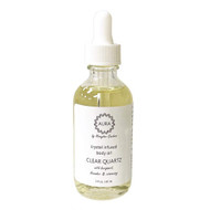 Honeybee Gardens Crystal Infused Body Oil Clear Quartz -- 2 fl oz