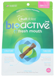 Fruitables Bioactive Dental Chews for Tiny Dog Treats -- 5.43 oz
