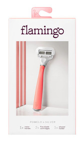 Flamingo Womens 5-Blade Razor Handle Pack - Pomelo -- 1 Razor