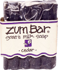 3 PACK OF Zum Goats Milk Soap Cedar -- 3 oz Bar