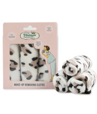 3 PACK OF The Vintage Cosmetic Company Make-Up Removing Cloths Leopard -- 3 Cloths