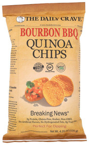 3 PACK OF The Daily Crave Quinoa Chips Bourbon BBQ -- 4.25 oz