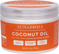 3 PACK OF Sunaroma Coconut Oil Curl-Defining Leave-In Conditioner -- 12 oz