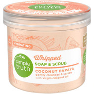 3 PACK OF Simple Truth Whipped Soap & Scrub Coconut Papaya -- 10 oz