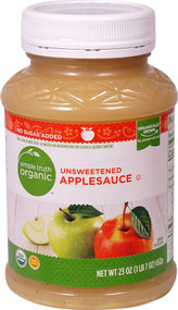 3 PACK OF Simple Truth Organic Unsweetened Applesauce -- 23 oz