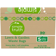 3 PACK OF Simple Truth Lawn & Garden Waste Bags -- 5 2-Ply Bags