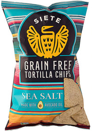 3 PACK OF Siete Grain Free Tortilla Chips Gluten Free Sea Salt -- 5 oz