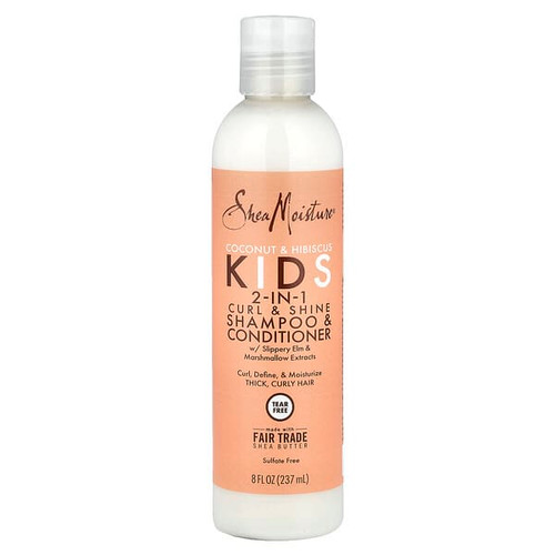 <img alt="SheaMoisture, Kids 2-In-1 Curl & Shine Shampoo & Conditioner, Coconut & Hibiscus, 8 fl oz (237 ml)" title="SheaMoisture, Kids 2-In-1 Curl & Shine Shampoo & Conditioner, Coconut & Hibiscus, 8 fl oz (237 ml),764302905141"