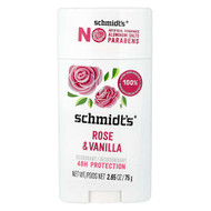 <img alt="Schmidts, Deodorant, Rose & Vanilla, 2.65 oz (75 g)" title="Schmidts, Deodorant, Rose & Vanilla, 2.65 oz (75 g),859139006083"
