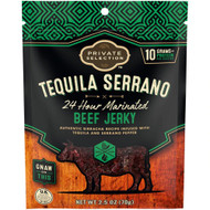 3 PACK OF Private Selection Tequila Serrano Beef Jerky -- 2.5 oz