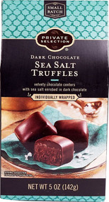 3 PACK OF Private Selection Sea Salt Truffles Dark Chocolate -- 5 oz