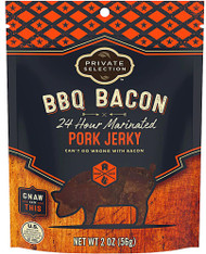 3 PACK OF Private Selection Pork Jerky BBQ Bacon -- 2.5 oz