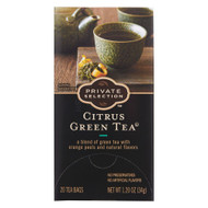 3 PACK OF Private Selection Green Tea Citrus -- 20 Tea Bags
