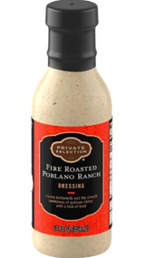 3 PACK OF Private Selection Fire Roasted Poblano Ranch Dressing -- 12 fl oz