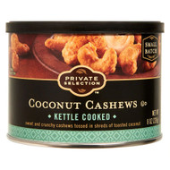 3 PACK OF Private Selection Coconut Cashews -- 8 oz