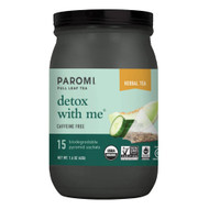 3 PACK OF Paromi Tea Full Leaf Tea Detox With Me Herbal Tea -- 15 Biodegradable Pyramid Sachets