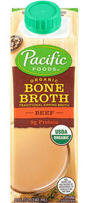3 PACK OF Pacific Foods Organic Bone Broth Beef -- 8 fl oz