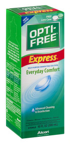 3 PACK OF Opti-Free Express Multi-Purpose Disinfecting Solution -- 10 fl oz