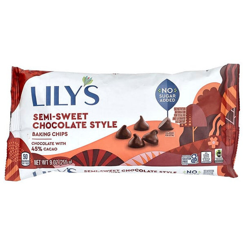 <img alt="Lilys Sweets, Baking Chips, Semi-Sweet Chocolate Style, 9 oz (255 g)" title="Lilys Sweets, Baking Chips, Semi-Sweet Chocolate Style, 9 oz (255 g),856481003890"