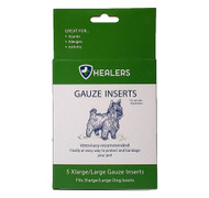 3 PACK OF Healers Pet XLarge-Large Gauze Pad Inserts -- 5 Pads