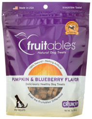 3 PACK OF Fruitables Baked Dog Treats Pumpkin & Blueberry -- 7 oz