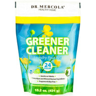 3 PACK OF Dr. Mercola Greener Cleaner Laundry Pouches -- 24 Pouches