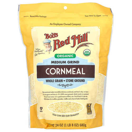 <img alt="Bobs Red Mill, Organic Medium Grind Cornmeal, Whole Grain, 24 oz (680 g)" title="Bobs Red Mill, Organic Medium Grind Cornmeal, Whole Grain, 24 oz (680 g),039978039187"