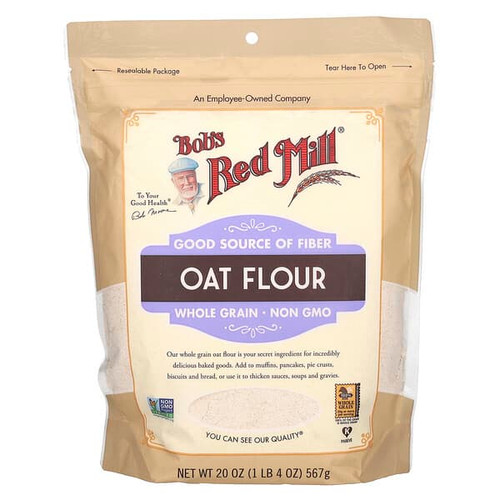 <img alt="Bobs Red Mill, Oat Flour, Whole Grain, 20 oz (567 g)" title="Bobs Red Mill, Oat Flour, Whole Grain, 20 oz (567 g),039978113115"