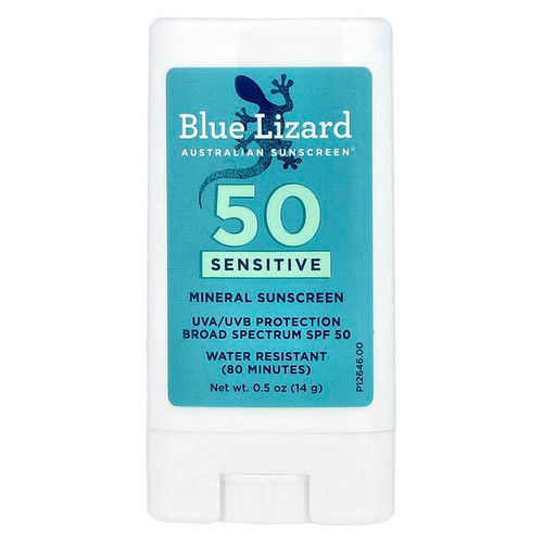 <img alt="Blue Lizard Australian Sunscreen, Sensitive Mineral Sunscreen Stick, SPF 50, 0.5 oz (14 g)" title="Blue Lizard Australian Sunscreen, Sensitive Mineral Sunscreen Stick, SPF 50, 0.5 oz (14 g),303162013056"