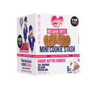 3 PACK OF Belgian Boys Mini Cookie Stash Cookie Butter Cookies -- 5 Bags