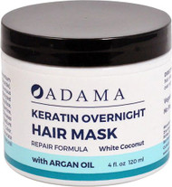 Zion Health Adama Keratin Overnight Hair Mask White Coconut -- 4 fl oz