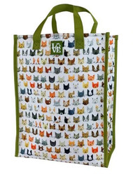 Love Bags Love Sack Reusable Grocery Bag Slick Kitty -- 1 Bag