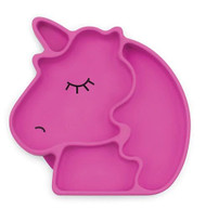 Bumkins Silicone Grip Dish Pink Unicorn -- 1 Dish
