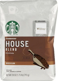 Starbucks Ground Coffee Medium Roast House Blend -- 28 oz