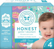 The Honest Company Club Box Size 4 Bunnies And Sliced Fruit -- 60 Diapers